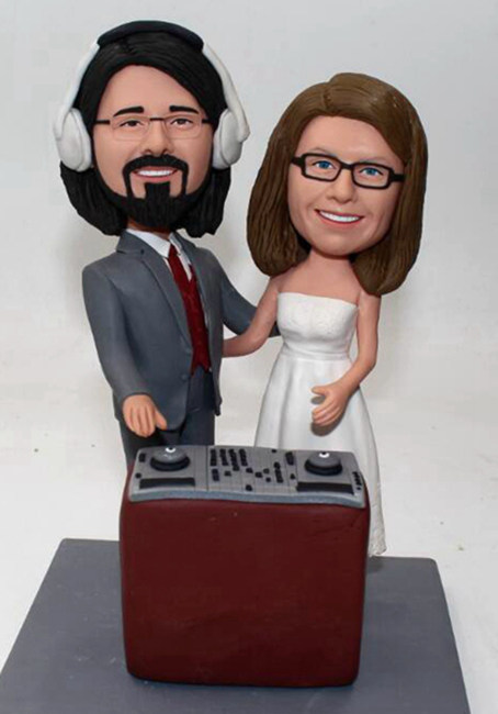 Custom Custom DJ cake topper wedding